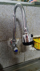 Torneira INOX Prata/Preto Com Chuveiro Com Rotação De 360° Cozinha Luxo