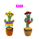Cacto e Falante dançante Interativo brinquedos sensorial infantis, Reproduz Voz, Música, Dança, Pelúcia Boneco
