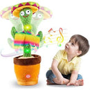 Cacto e Falante dançante Interativo brinquedos sensorial infantis, Reproduz Voz, Música, Dança, Pelúcia Boneco