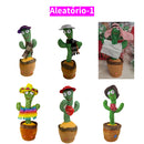 Cacto e Falante dançante Interativo brinquedos sensorial infantis, Reproduz Voz, Música, Dança, Pelúcia Boneco