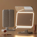 Espelho de mesa de maquiagem espelho dobrável de três lados espelho de iluminação ampliado 2X 3X O7