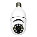Kit 2 Câmeras De Segurança Lâmpada 360 WiFi IP HD Visão Noturna Sem Fio PTZ - Bivolt