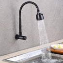 Torneira INOX Prata/Preto Com Chuveiro Com Rotação De 360° Cozinha Luxo