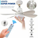 Ventilador de Teto Com Lâmpada LED Portátil Bivolt Silencioso 6 Hélices com Controle Remoto
