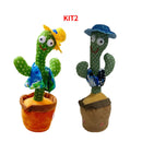 Cacto e Falante dançante Interativo brinquedos sensorial infantis, Reproduz Voz, Música, Dança, Pelúcia Boneco