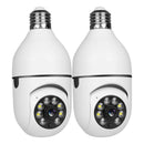 Kit 2 Câmeras De Segurança Lâmpada 360 WiFi IP HD Visão Noturna Sem Fio PTZ - Bivolt