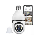 Kit 2 Câmeras De Segurança Lâmpada 360 WiFi IP HD Visão Noturna Sem Fio PTZ - Bivolt