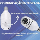 Kit 2 Câmeras De Segurança Lâmpada 360 WiFi IP HD Visão Noturna Sem Fio PTZ - Bivolt
